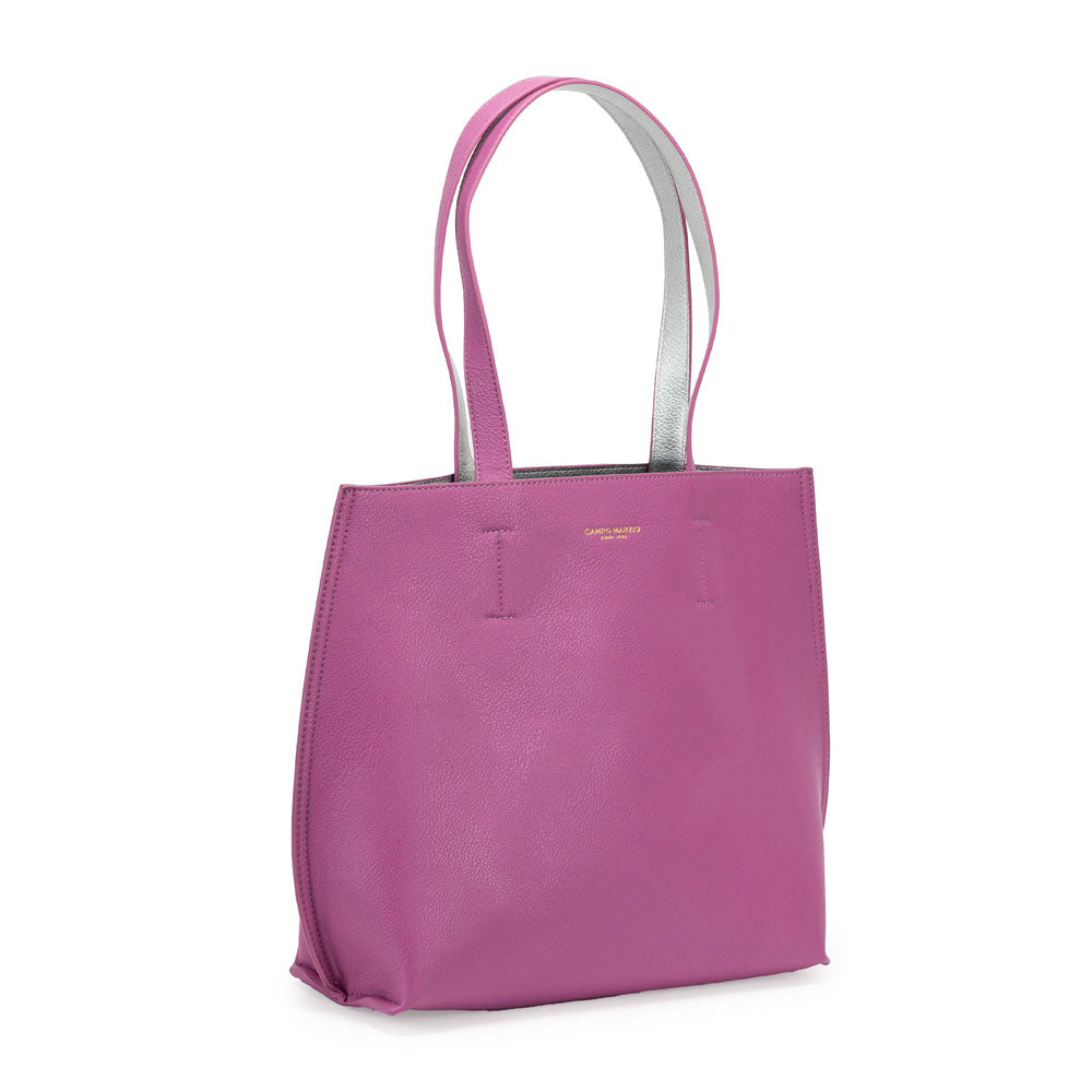 Iconic Midi Tote Bag - Mauve Silver