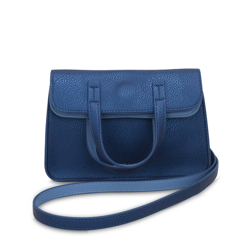 Greta Handbag Metalic Blue