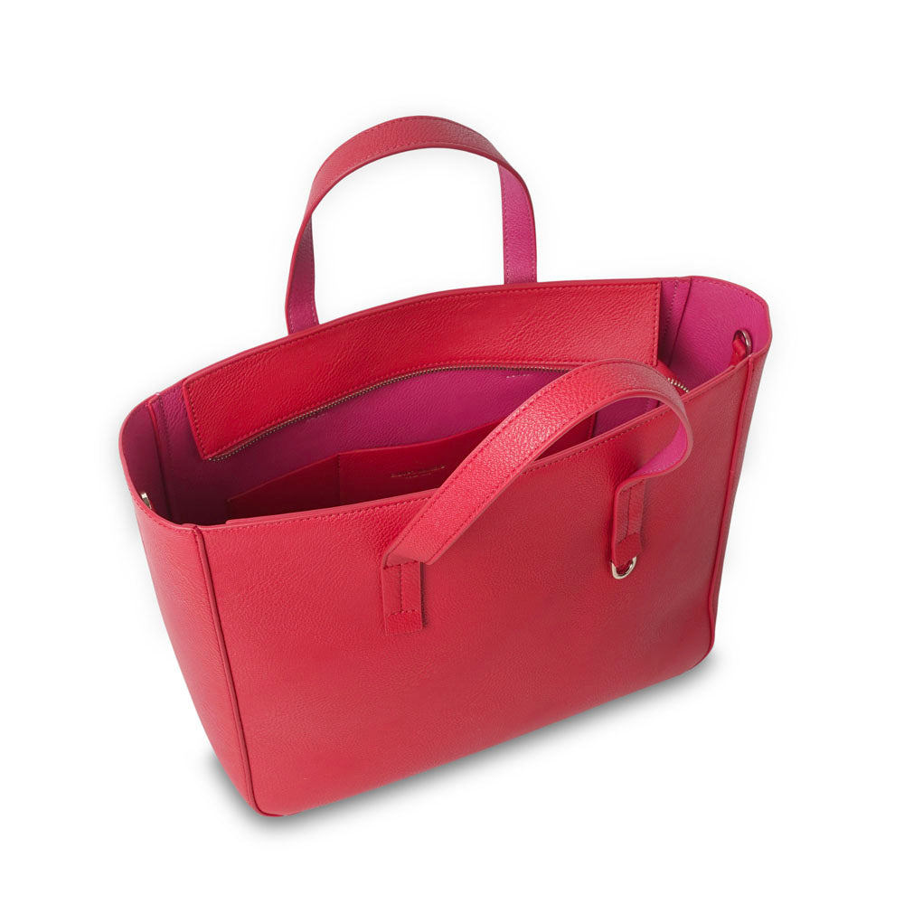 Ashley Handbag Cherry Red - Fuchsia