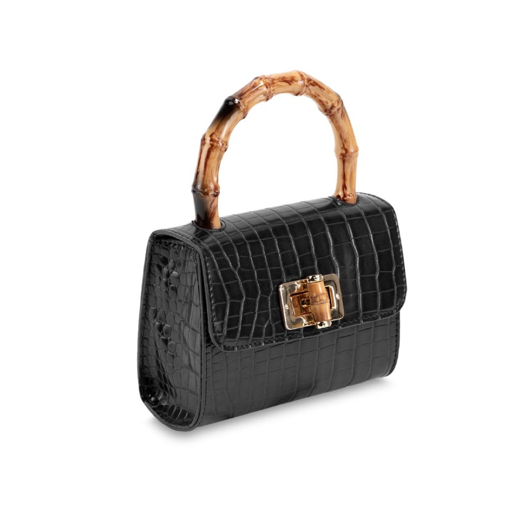 Bamboo Mini Bag - Black