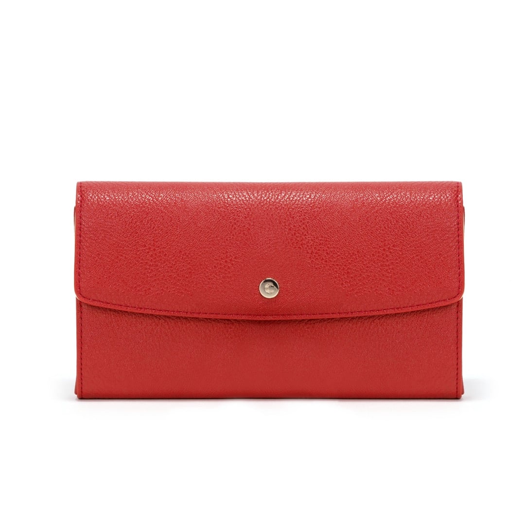 Ellen Wallet - Cherry Red Fuchsia