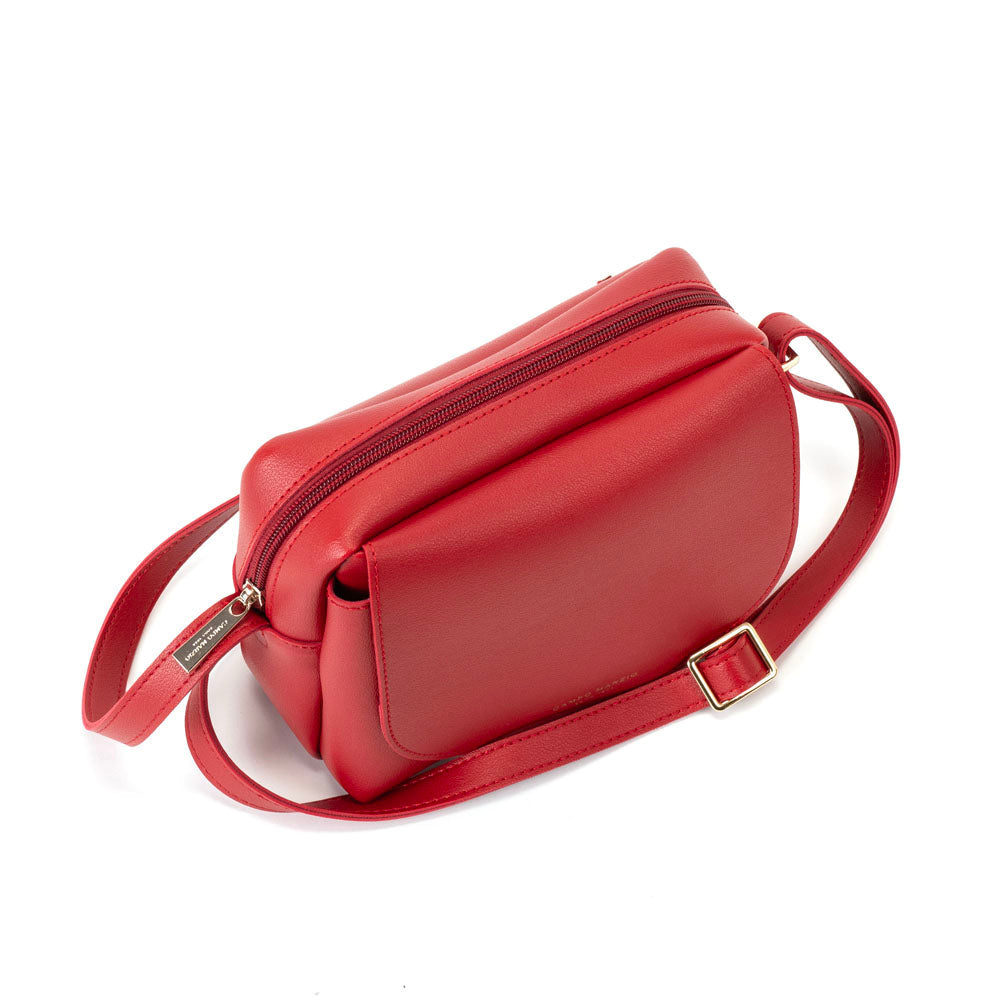 Adele Camera Bag - Cherry Red