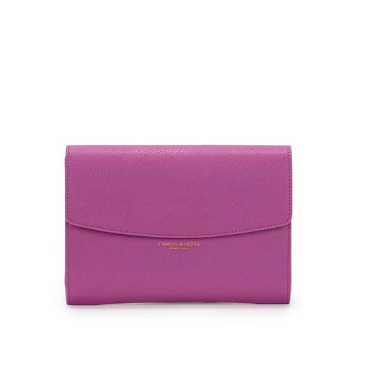 Meryl Clutch Shoulder Bag - Mauve Silver