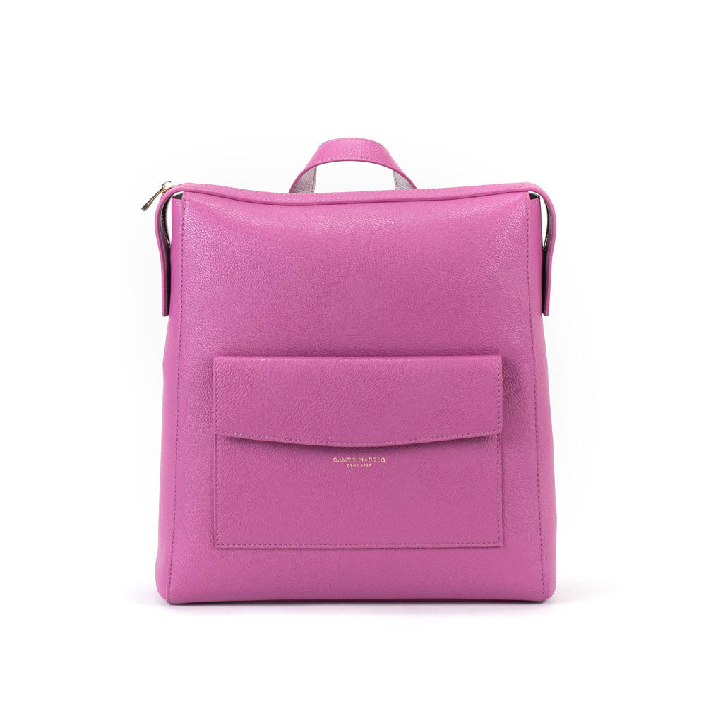 Sharon Backpack Bag - Mauve Silver