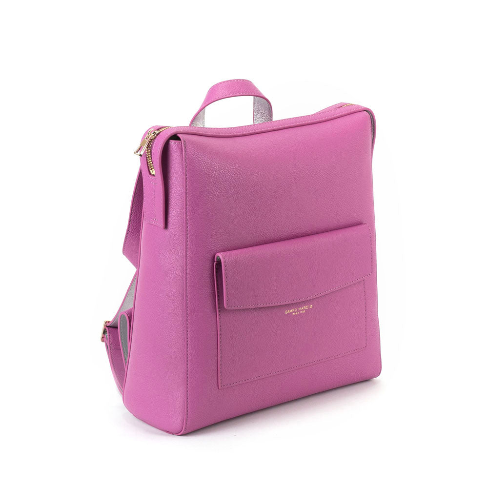 Sharon Backpack Bag - Mauve Silver