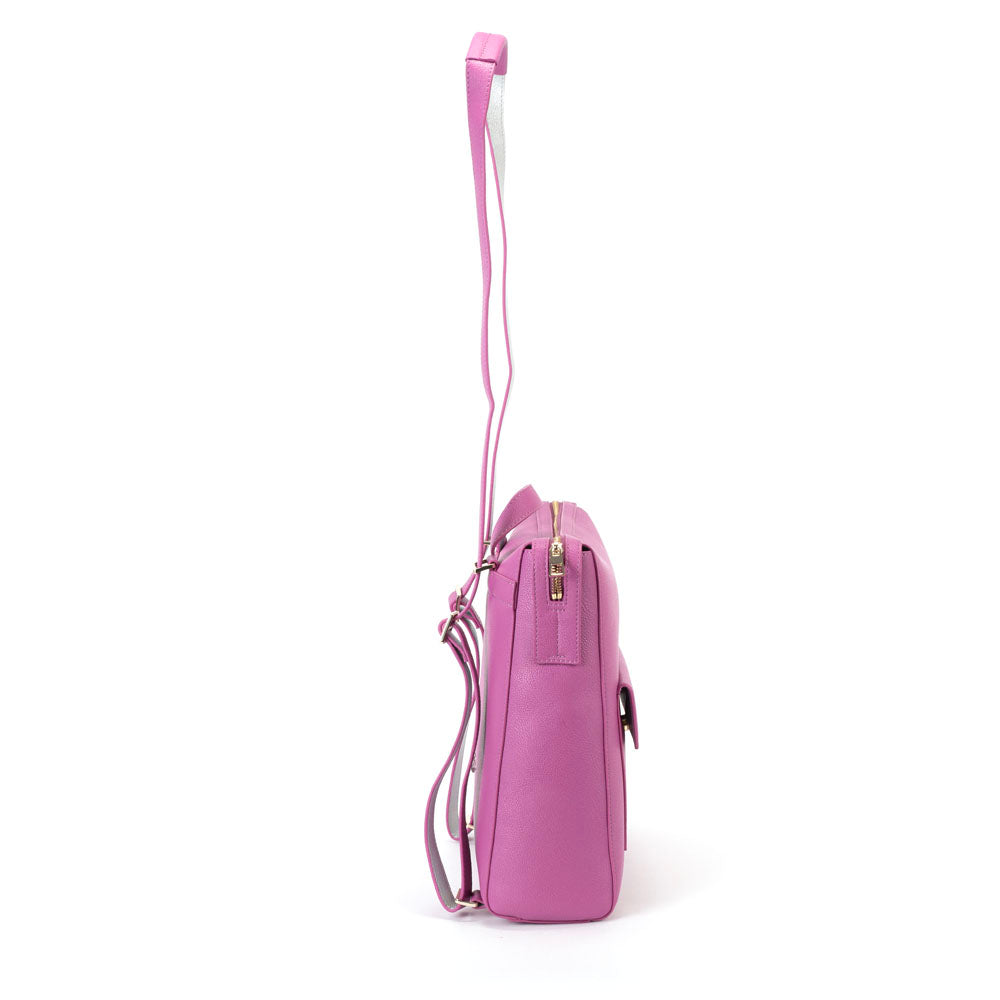 Sharon Backpack Bag - Mauve Silver