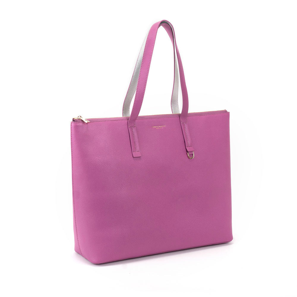 Winona Shopping Bag - Mauve Silver