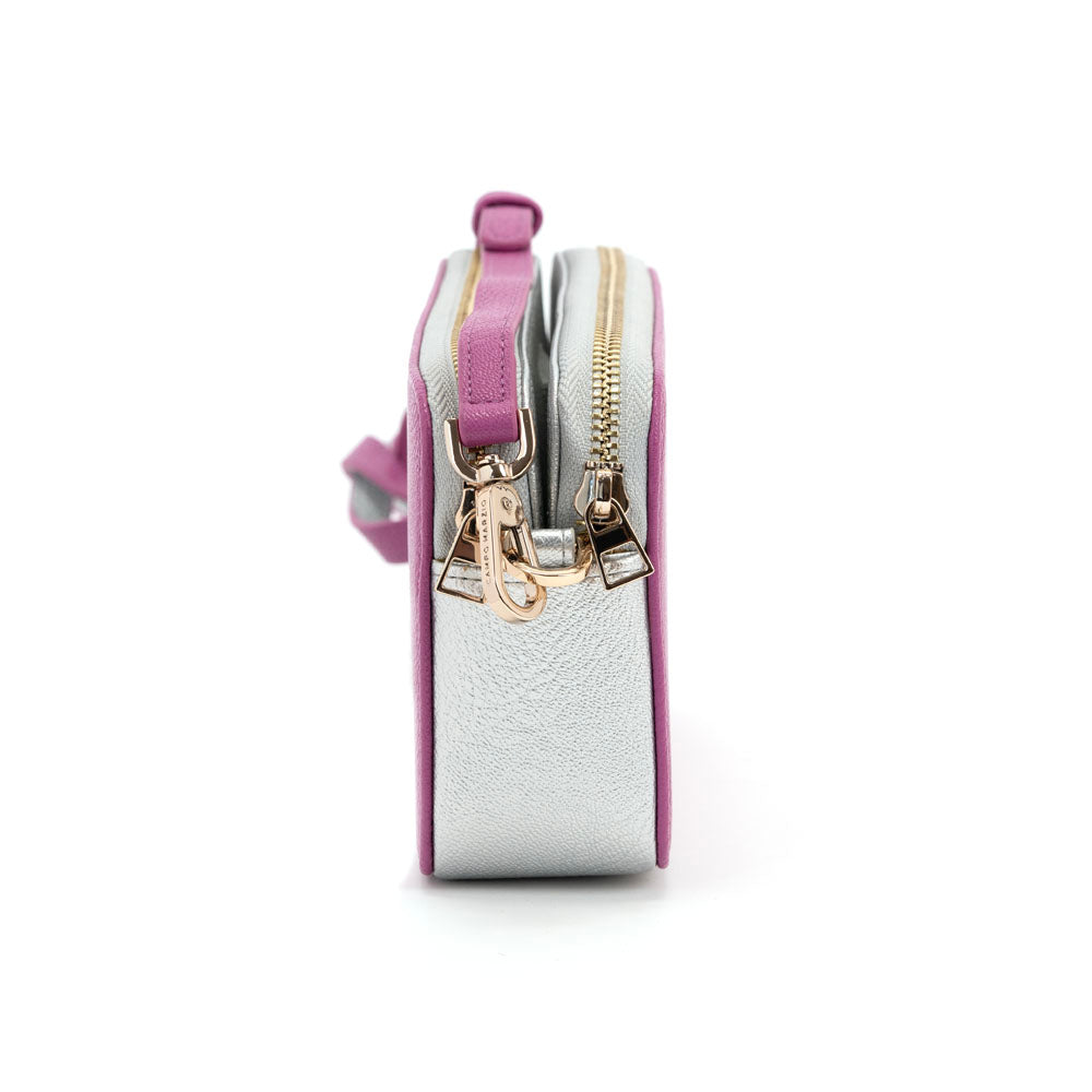 Chloe Mini Bag - Mauve Silver