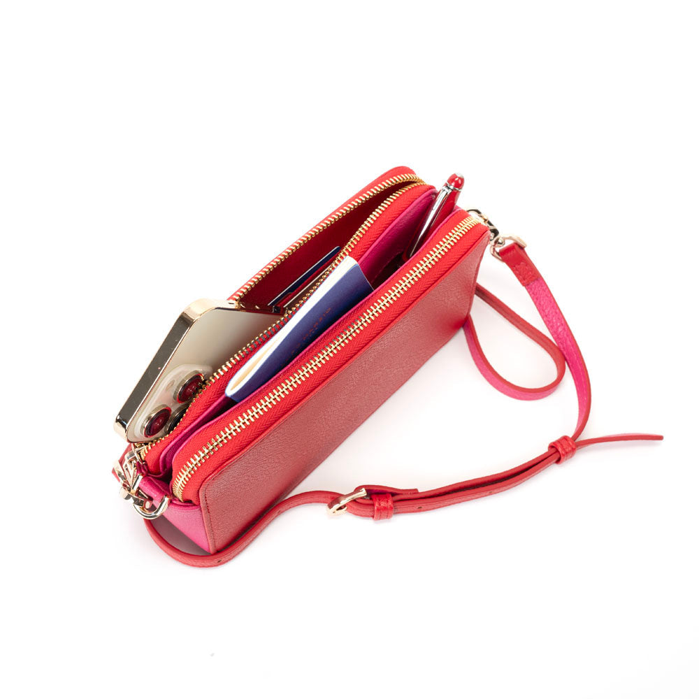 Chloe Mini Bag - Cherry Red Fuchsia Pink