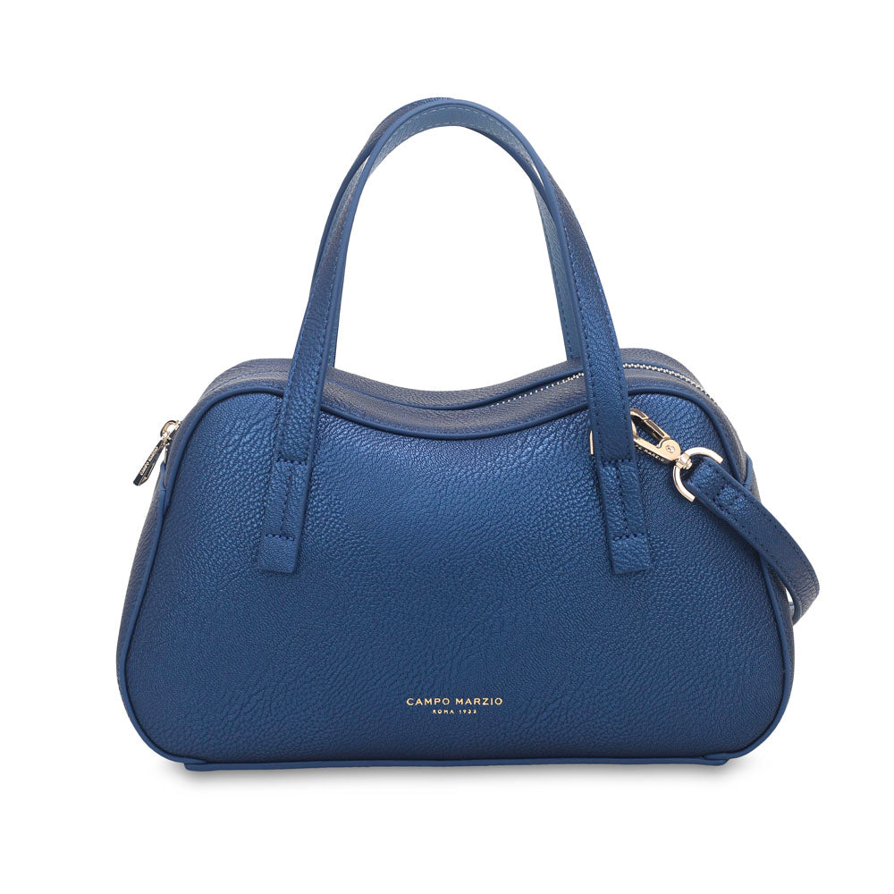 Brooke Bowling Bag  Metallic Blue  - Dark Denim