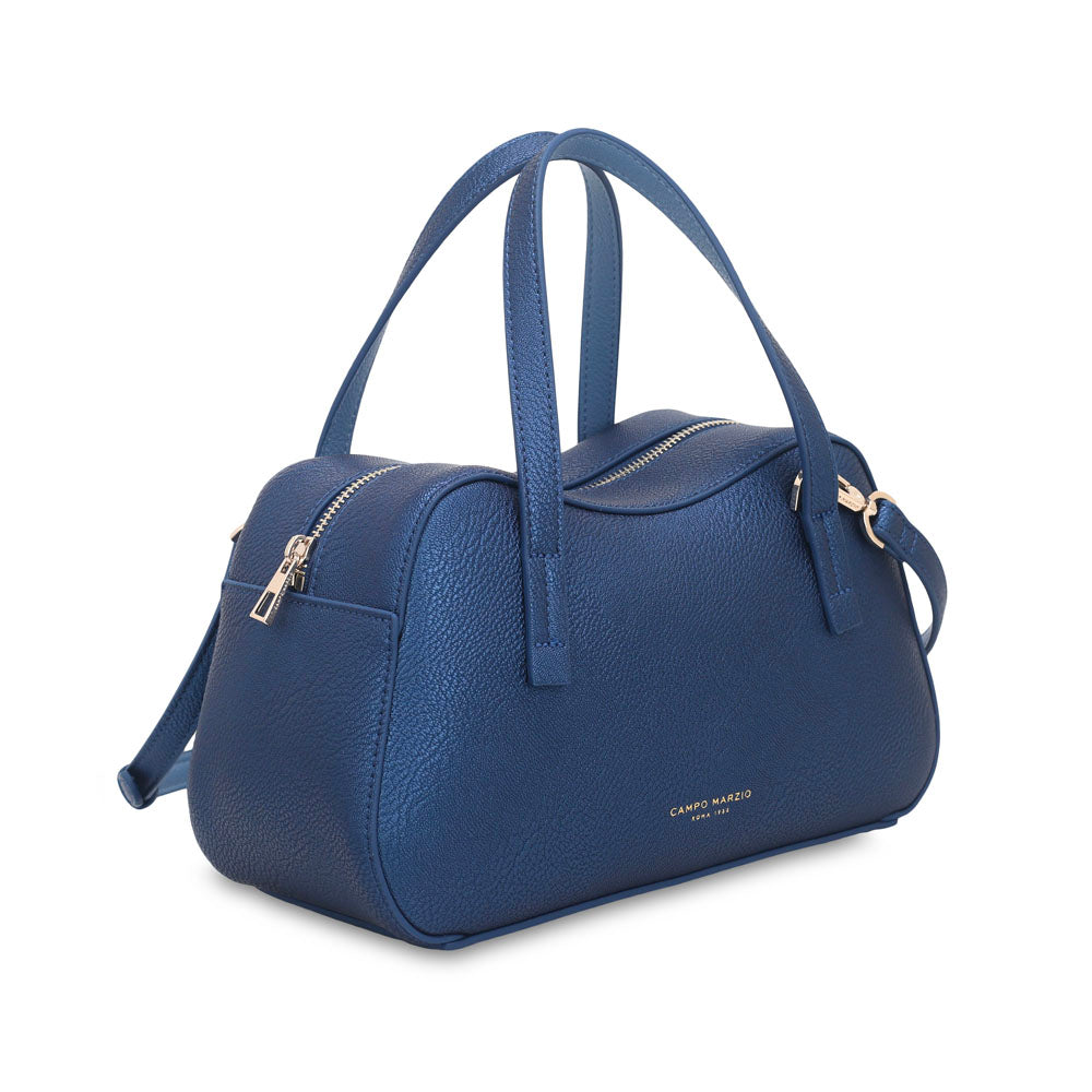Brooke Bowling Bag  Metallic Blue  - Dark Denim
