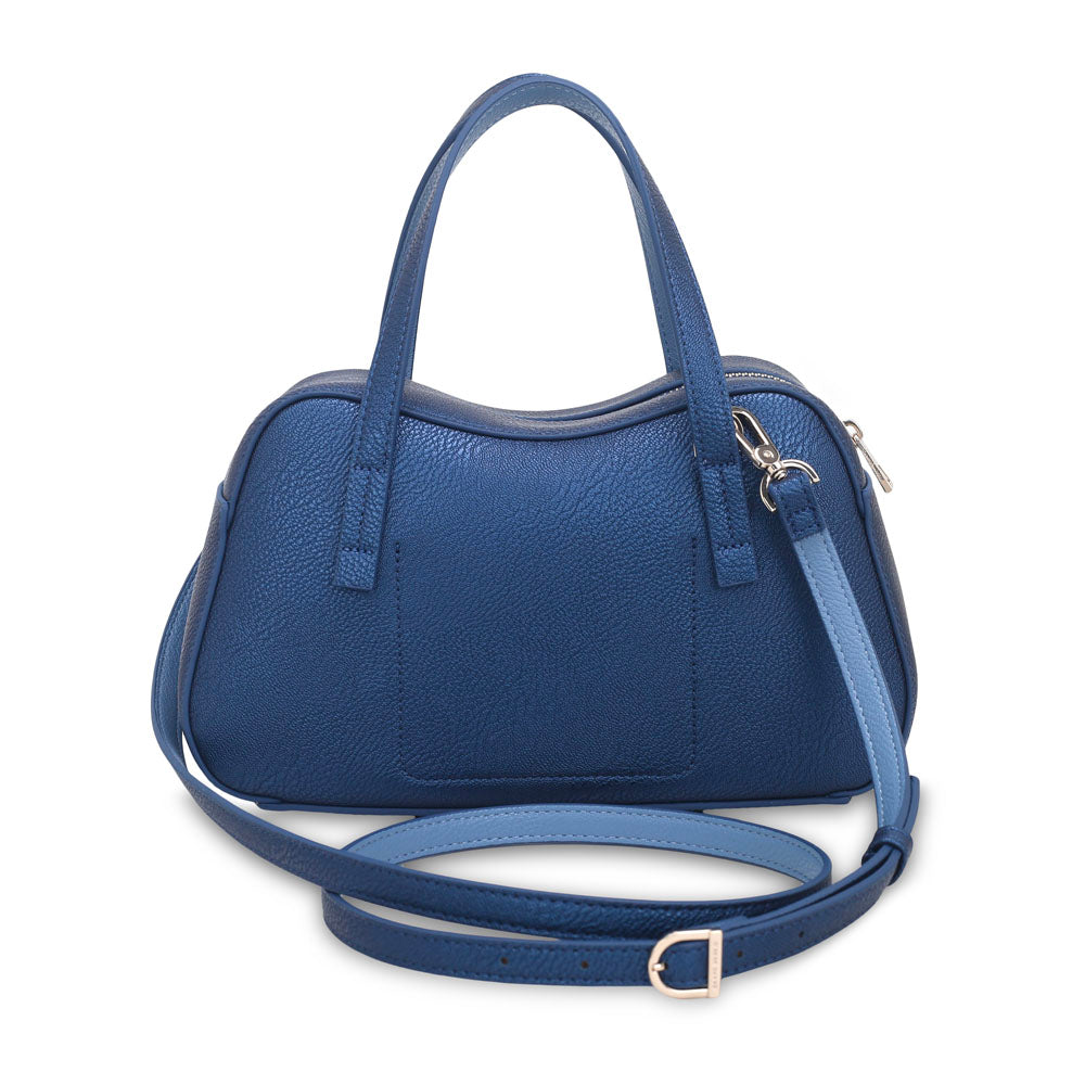 Brooke Bowling Bag  Metallic Blue  - Dark Denim