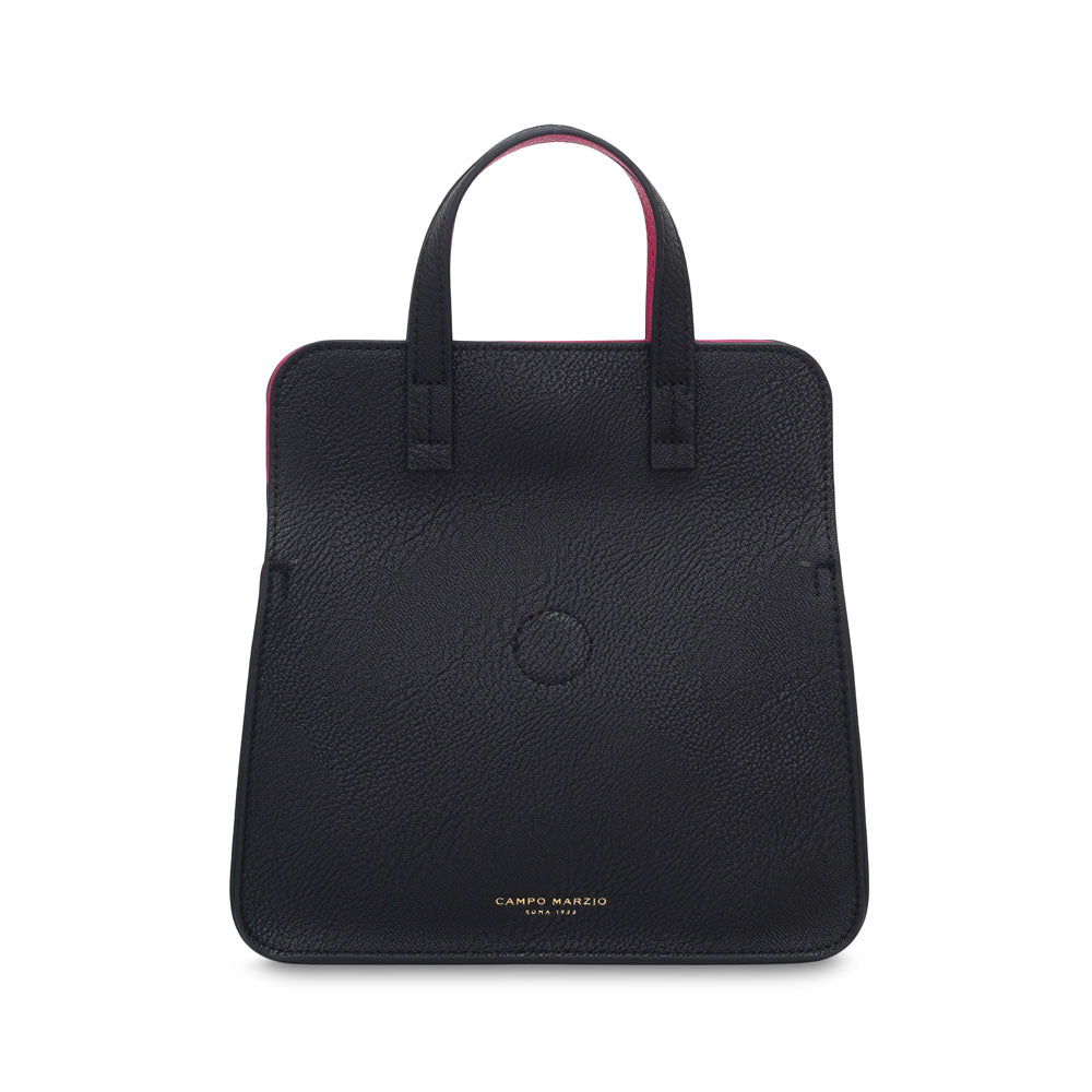 Greta Handbag Black-Fuchsia