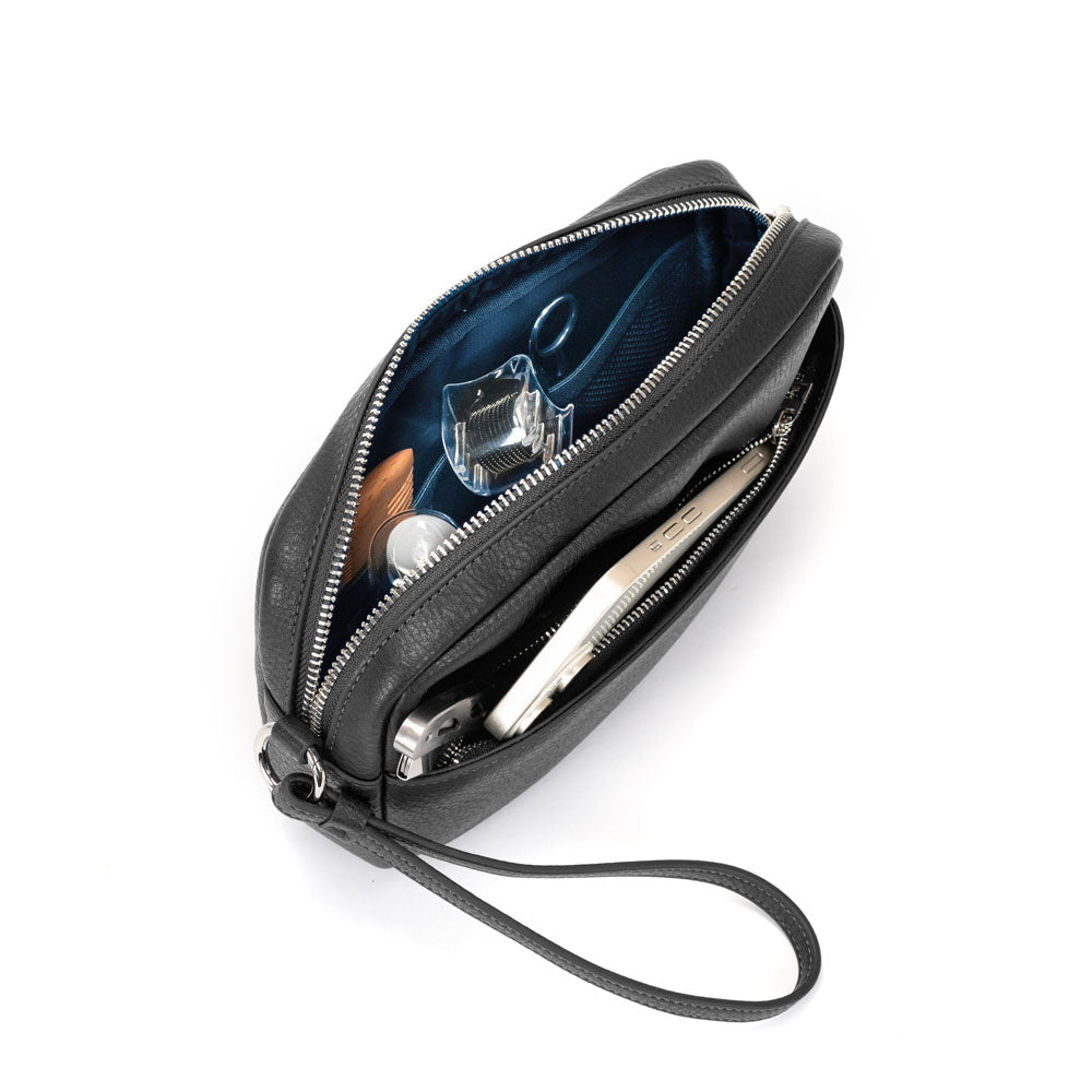 Taipei Pochette - Black Lapis Blue