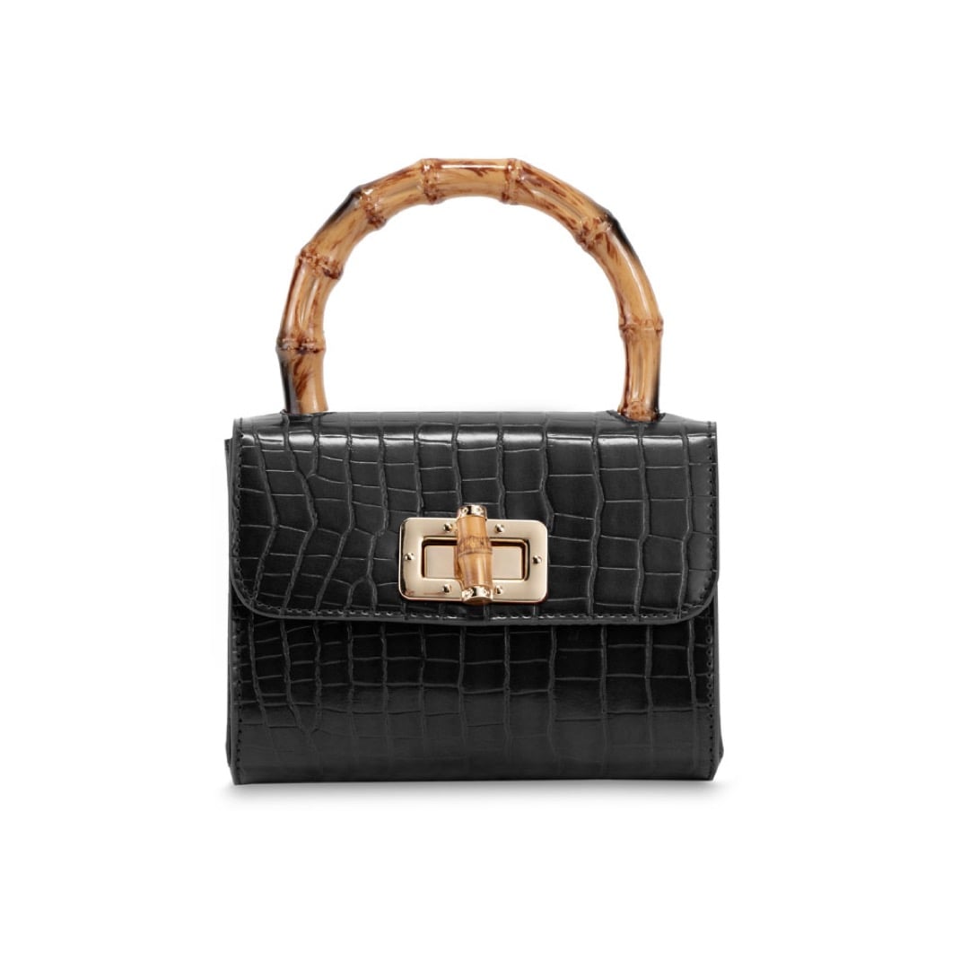 Bamboo Mini Bag - Black