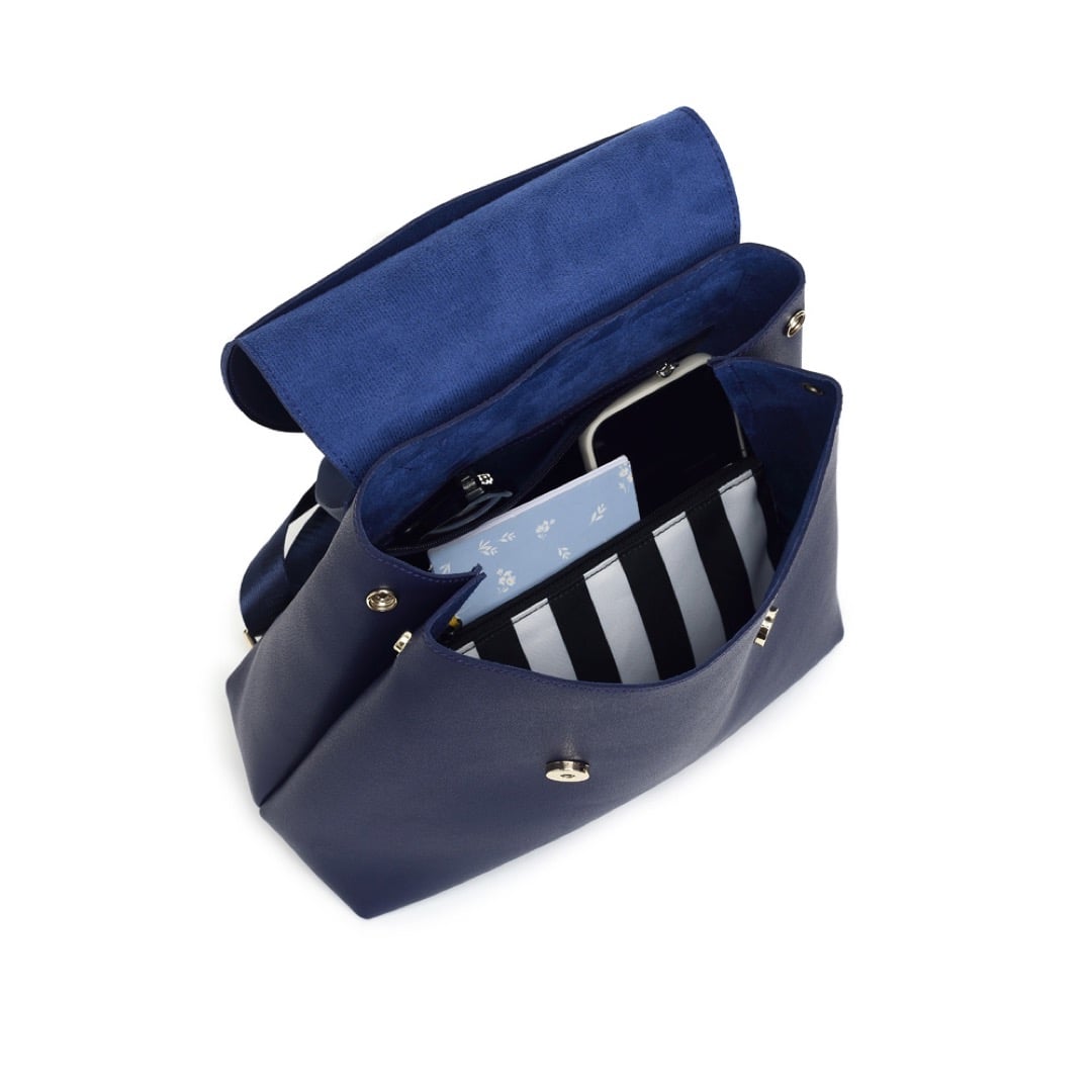 Berthe Bag Convertible Backpack - Ocean Blue