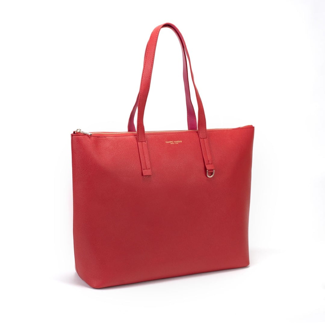 Winona Shopping Bag - Cherry Red Fuchsia Pink