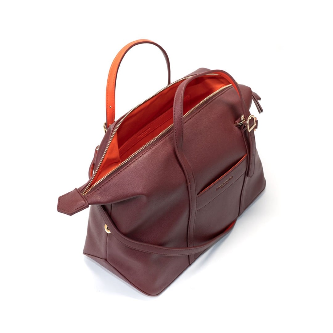 Ariana Bowling Bag - Burgundy