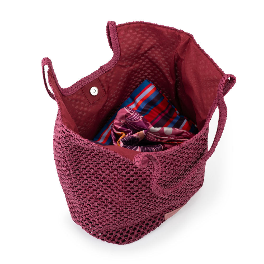 Ariel Tote Bag - Red Wine